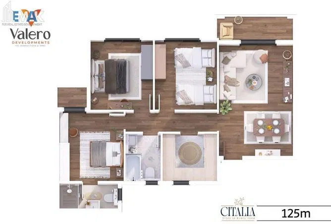 3-bedroom apartment 125 m² for sale in Citalia
