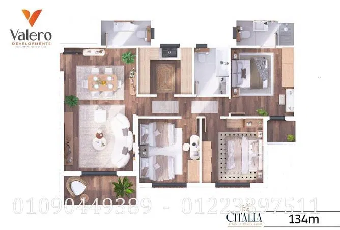 3-bedroom apartment 134 m² for sale in Citalia