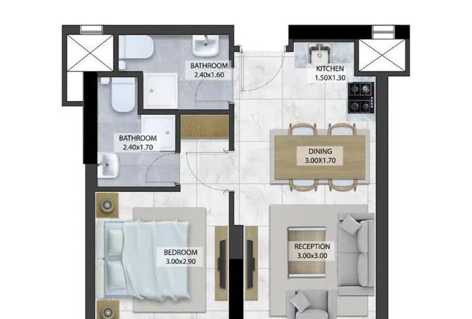 2-bedroom chalet 60 m² for sale in Golf Porto Marina