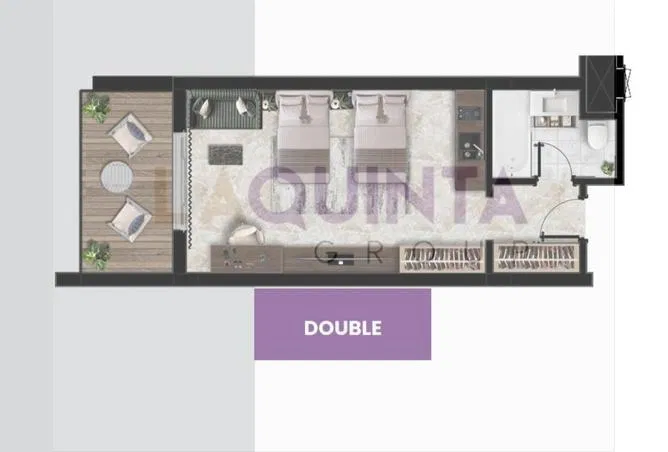 hotel_apartment 52 م² للبيع في La Quinta Heights