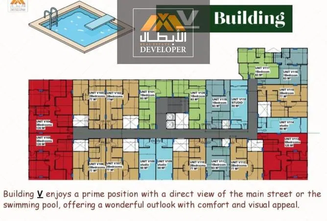 3-bedroom apartment 120 m² for sale in Al Ahyaa District