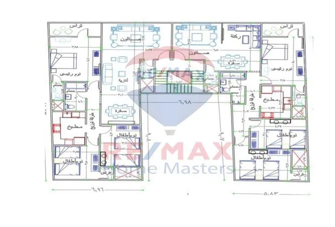 شقة 3 غرف 175 م² للبيع في Al Gamaa District