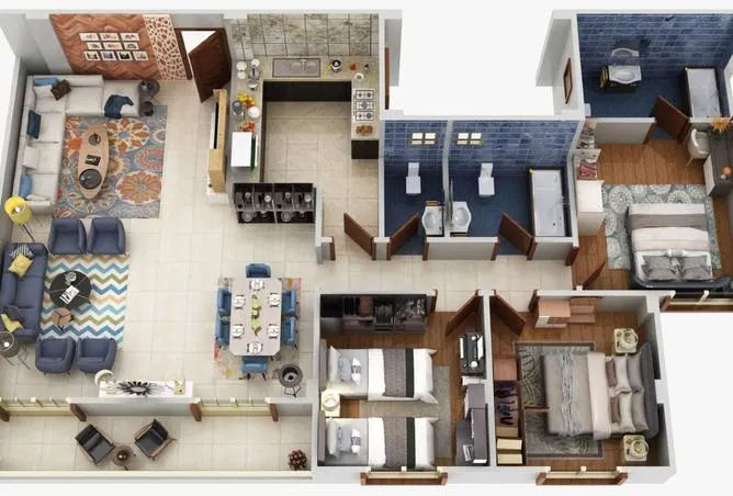 3-bedroom apartment 186 m² for sale in Bait Alwatan