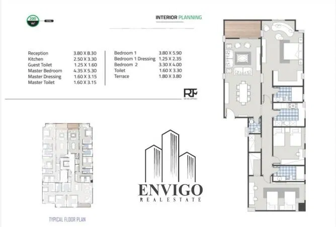 3-bedroom apartment 200 m² for sale in Bait Alwatan