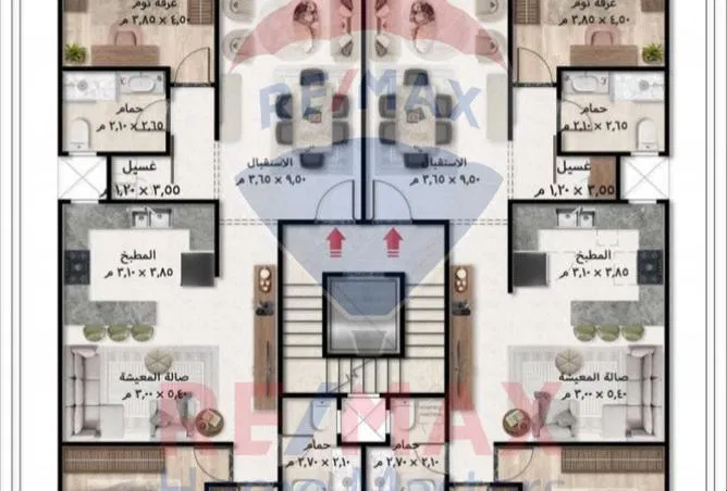 شقة 3 غرف 180 م² للبيع في منطقة توريل