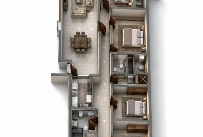 شقة 3 غرف 220 م² للبيع في Lebanon St.