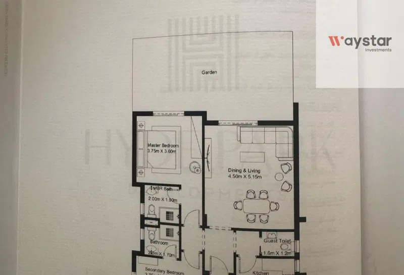 2-bedroom apartment 113 m² for sale in Hyde Park, Garden Residence