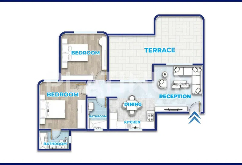 2-bedroom chalet 87 m² for sale in Sidi Heneish