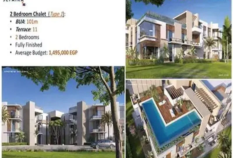 شاليه غرفتين 91 م² للبيع في جيفيرا، Jefaira Quayside