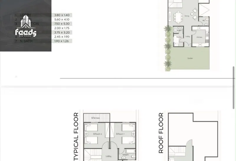 3-bedroom townhouse 225 m² for sale in R8