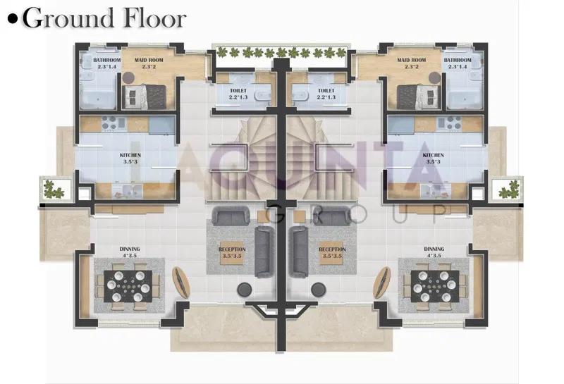 توين هاوس 6 غرف 235 م² للبيع في La Quinta Heights
