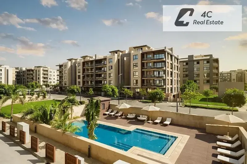 Penthouse resale at the lowest price in Azad, Fifth Settlement, next to the American University - installments available with no interest, open view l