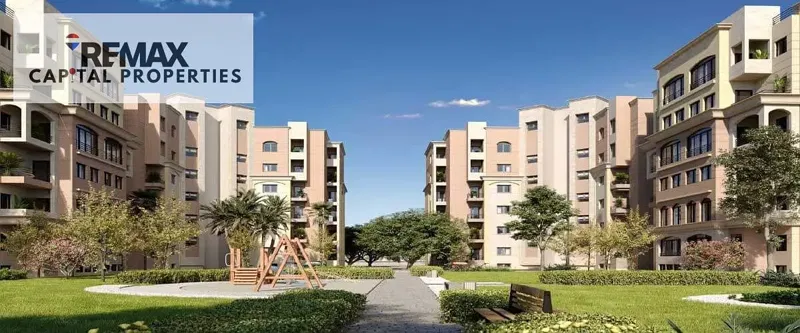 With a distinctive view of the financial district and the landscape, up to the bedrooms, complete finishing and immediate handover, 121m apartment, Al-Maqsad R3, City Edge, the Administrative Capital.