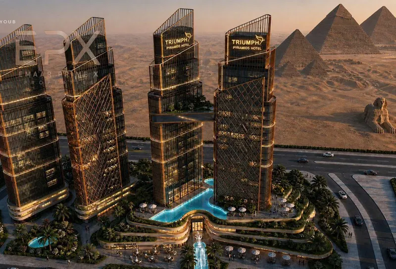 hotel_apartment غرفة 80 م² للبيع في Triumph Pyramids Hotel