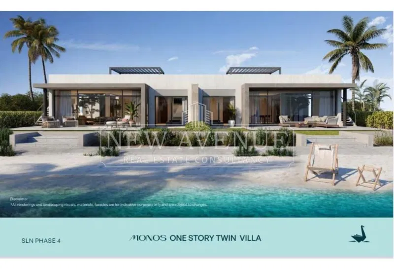 توين هاوس 4 غرف 230 م² للبيع في Swan Lake North Coast