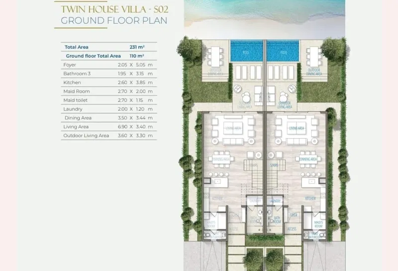 3-bedroom villa 231 m² for sale in South Med