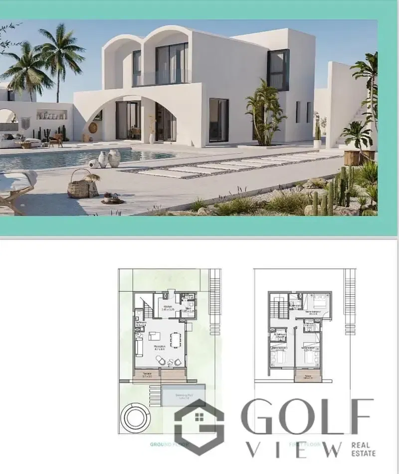 For sale: A 180-square-meter villa with a ground floor and first floor, offering unobstructed sea views in Salt, a development by Egypt in Ras Al-Hikm