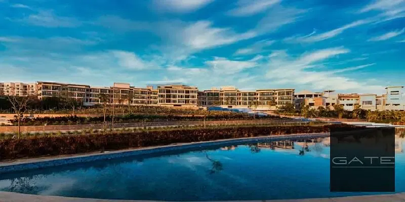 Apartment for sale at the lowest resale price in Neom 6 October Compound – Northern Expansions; direct pool view.