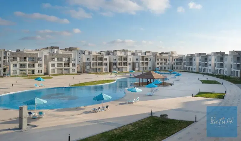 Chalet for Sale in Youd Ras El Hekma – 2 Bedrooms, 2 Bathrooms, Immediate Delivery, Direct Pool View, with Down Payment & Flexible Installments.