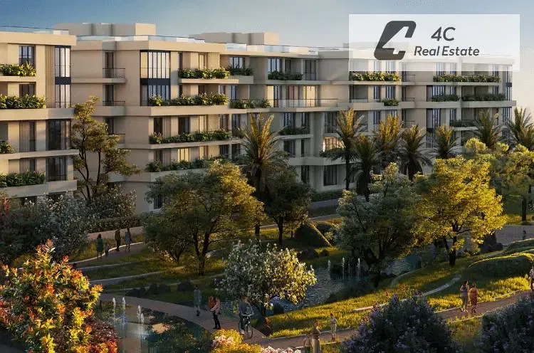 Lowest total , down payment apartment for sale 150m view landscape , best location in blue tree new cairo fifth settlement