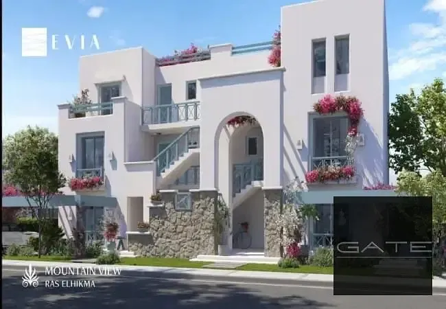 Chalet for sale at the lowest price—an investment opportunity on the North Coast. Fully finished, located in the Greek Village phase of Mountain View