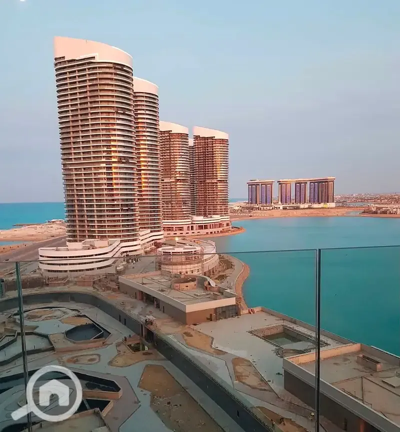 Apartment 100 m for Sale Ready to Move in The Gate Towers, New Alamein Sea, Mazarine & Marina Views
