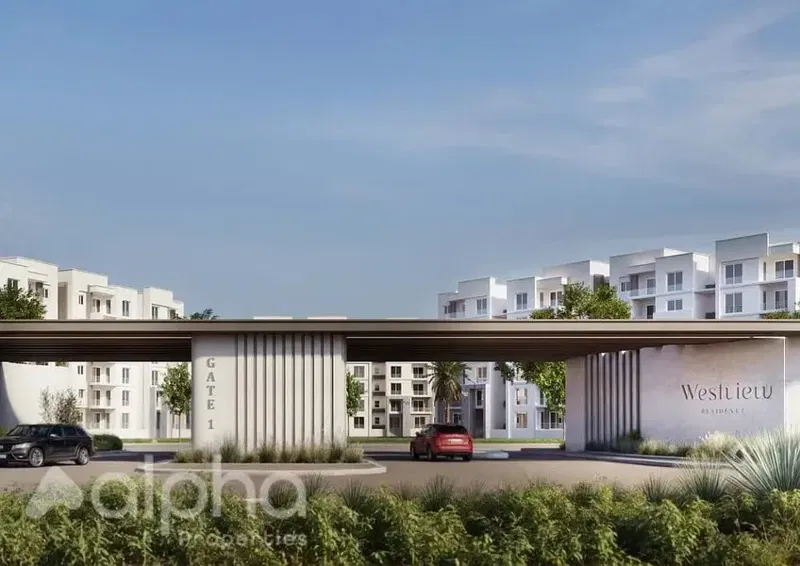 Finished apartment for sale (resale, no over) in West View Compound, next to Emaar Bell in New Zayed, 140m