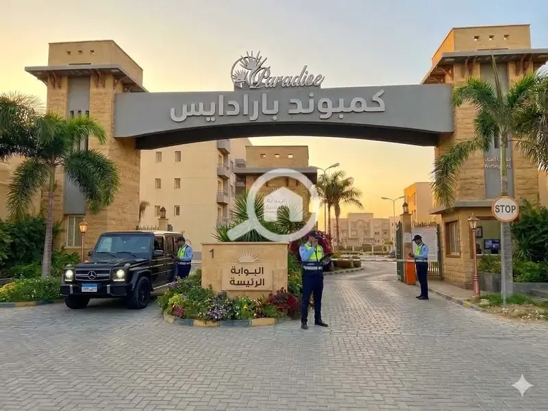 Apartment for sale in Paradise Compound, Fifth Settlement. On the American University axis opposite La Vista and Grova, two minutes to the American University and South 90th Street.