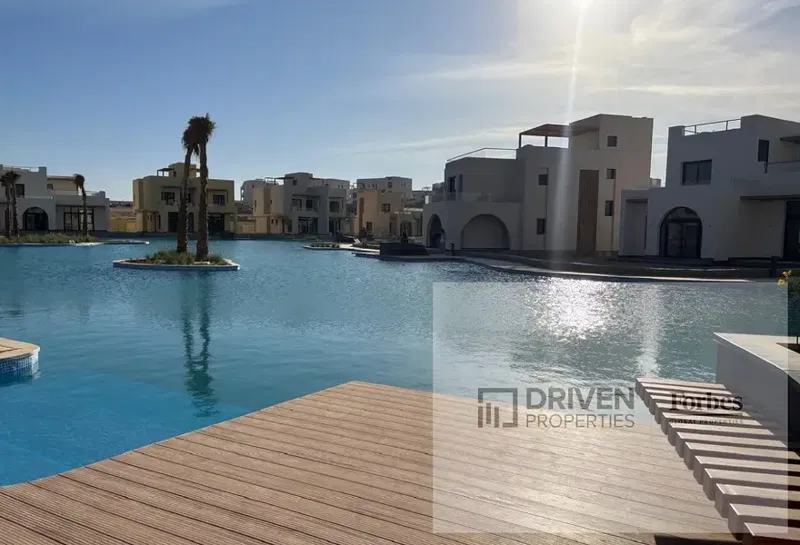 Direct Sea View Finished Townhouse With Kitchen ACs for Sale by Installments in El Gouna Red Sea Hurghada