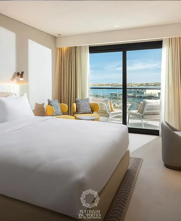 Lagoon View Fully Furnished Studio Ready to Move with Prime Location with installments Palma Bay Rotana in Marina 5