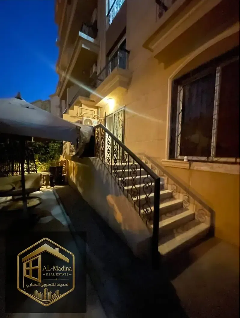 Apartment for sale in Al-Rehab – ground floor with garden, furnished and equipped