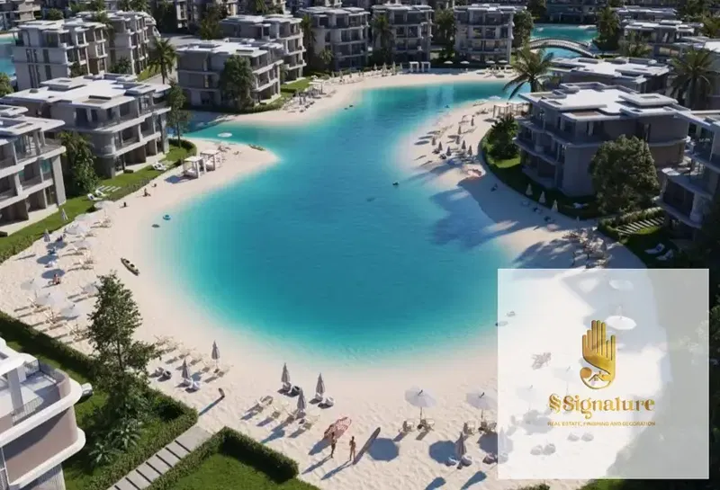 With a low down payment, a separate room chalet for sale with a lagoon view in Koun, North Coast, Ras El Hekma