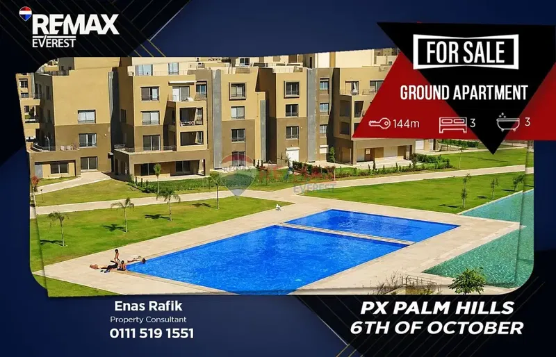 Ground Floor Apartment for Sale in PX Palm Hills | Fully Finished with Private Garden