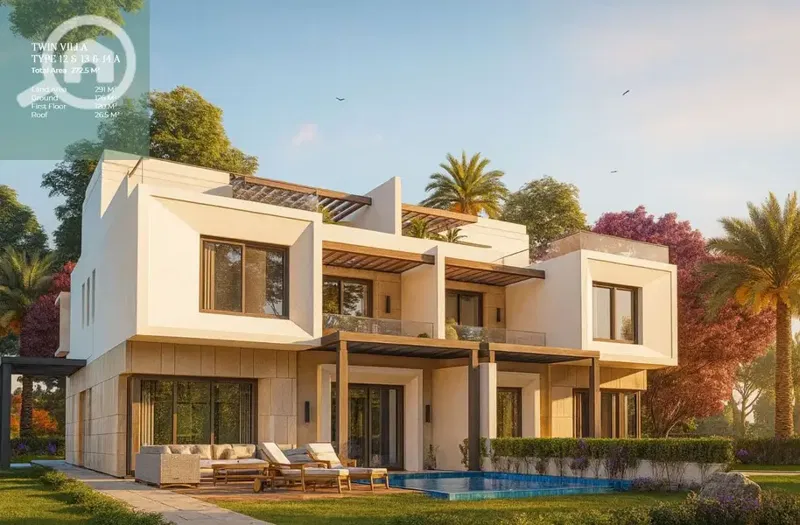 Town House 220 Sqm For Sale V Town New Zayed 20% Down payment Equal Installments