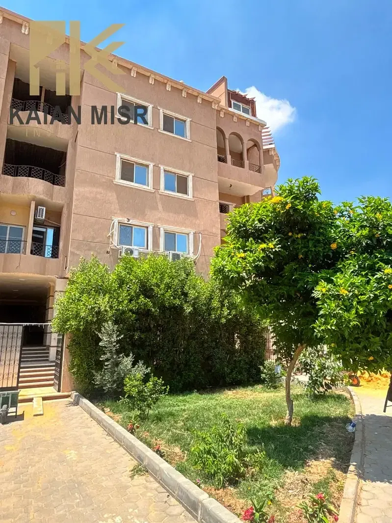 A stunning ground floor apartment in the best location within Al-Shorouk City, fifth district, fully finished in super lux style.