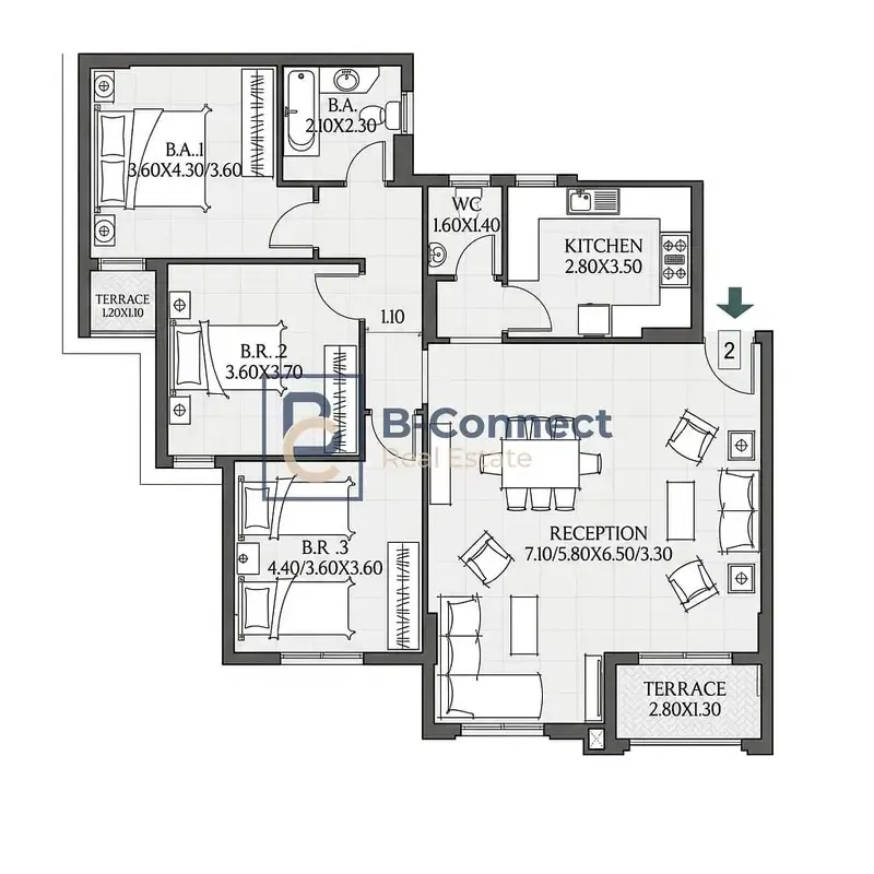 - Apartment for sale 155m ( Alex West ) - Delivery in 3 months