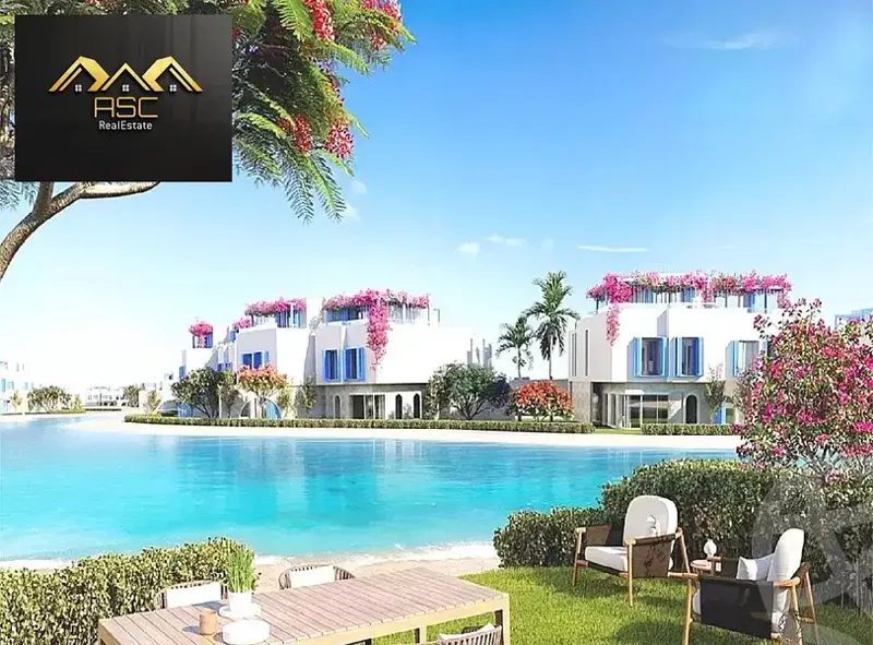 Prime Corner Townhouse for Sale in Naia Bay, Ras El Hekma – Lagoon View - Floating Townhouse - Prime Location - super lux finishing - Ready To Move . .