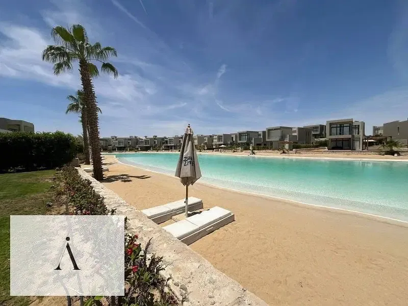 Fully Finished Lowest Price Twin in Azha El Sokhna ready to move-1st row lagoon