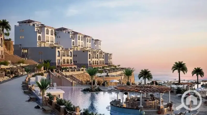 Duplex with an area of 224 m² for sale with installment, overlooking the lagoon in the Southmed project.
