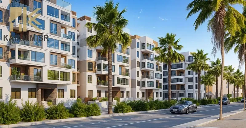 Ground floor apartment for sale, 79m + 7m garden, in the most upscale compound in Badr City next to the Suez Road.
