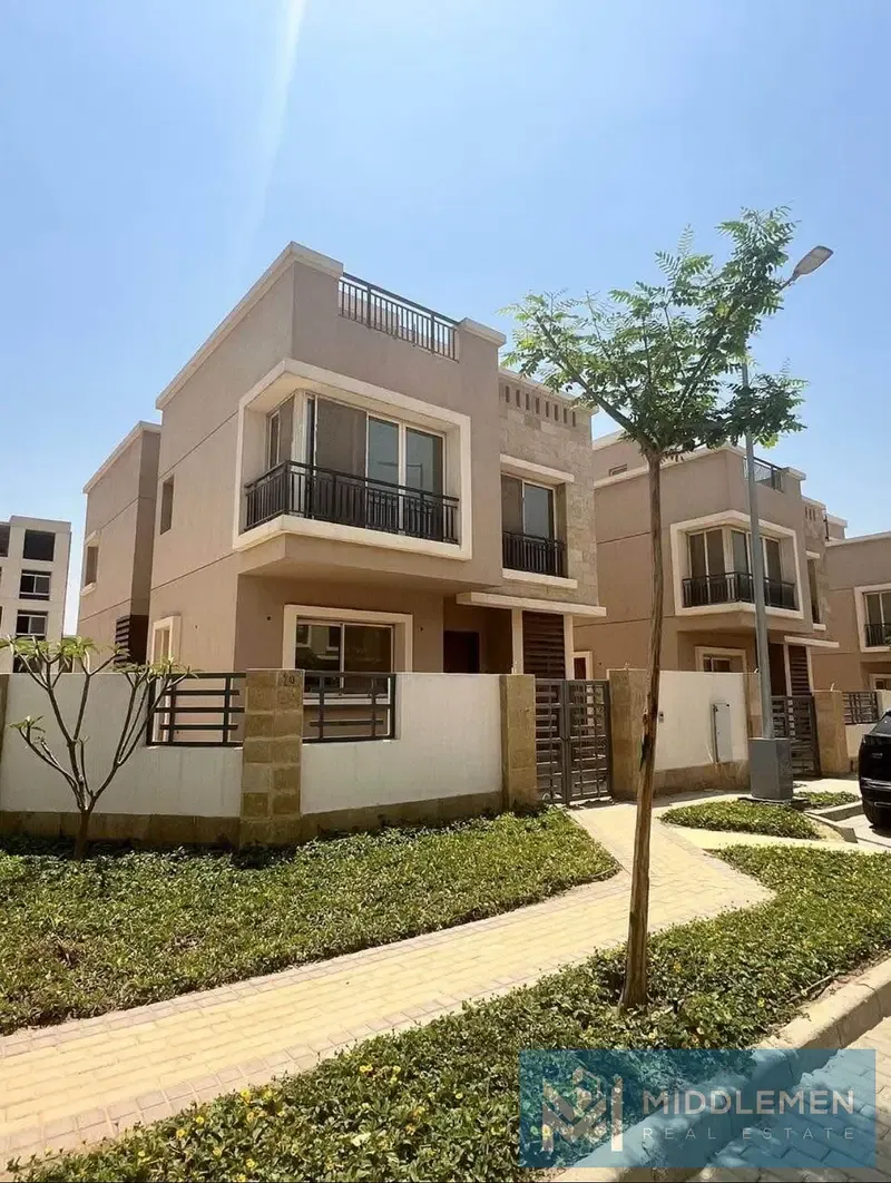 town house corner 160m garden 130m prime location under market price taj city new cairo