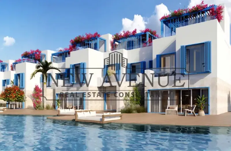 Fully Finished Corner TownHouse For Sale In Naia Bay Direct on Lagoon Delivery Within 6 Months