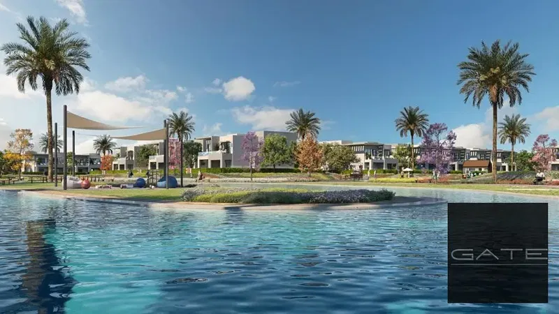 Apartment for Sale in Garden Lakes – October Next to Palm Hills – Direct Lake View