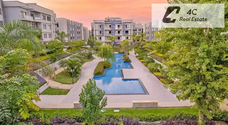 Apartment ready to move ultra super lux resale below market price 2 bedrooms in Galleria Moon Valley New Cairo near Golden Square and 90 Street