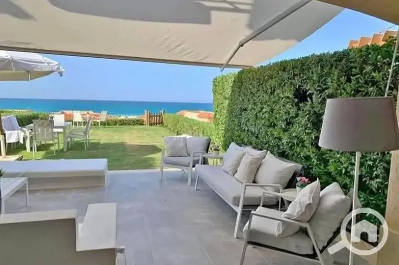 Chalet for sale, fully finished in the North Coast with a sea view in Sdaf Village, Prime location, just minutes away from Marassi