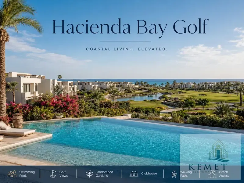 Direct Owner | North-Facing Ground Floor Chalet for Sale in Hacienda Bay Golf Views, North Coast | Private Garden | Corner Unit | Direct Pool View
