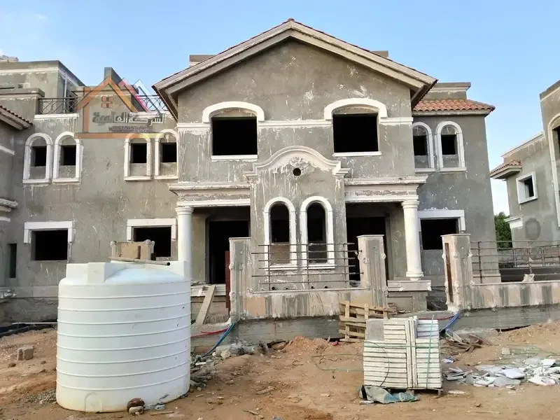 For sale, two villas available in Madinaty F3 with a wide garden view.