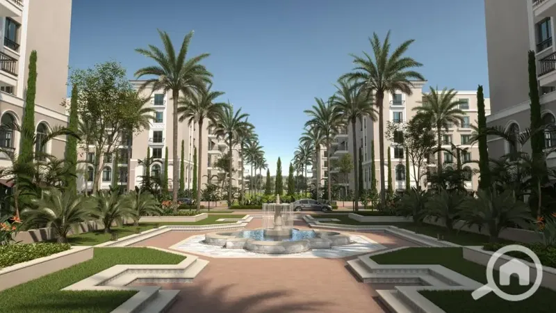 Townhouse for sale inside Village West Compound, Sheikh Zayed. Built-up area: 223 sqm, land area: 224 sqm (ground + first) without finishing, very prime location.