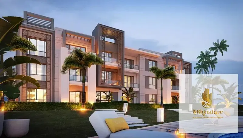 At a special price, a chalet with a roof terrace, internal staircase, and a stunning view of the swimming pool. Immediate occupancy in Gaya, Ras El He