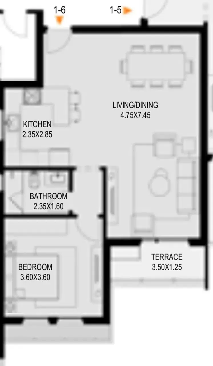 Apartment for Sale in Club Residences – O West | 86 SQM | 1 Bedroom | Fully Finished